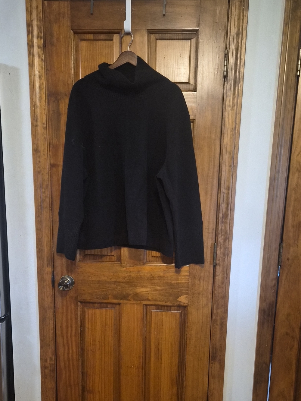 Banana Republic Black Turtleneck Sweater - Ribbed Cowl